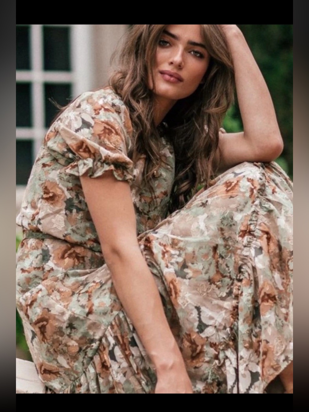 Nwt Jessakae Dress 4x Floral Midi Maxi Whimsical Garden Dress